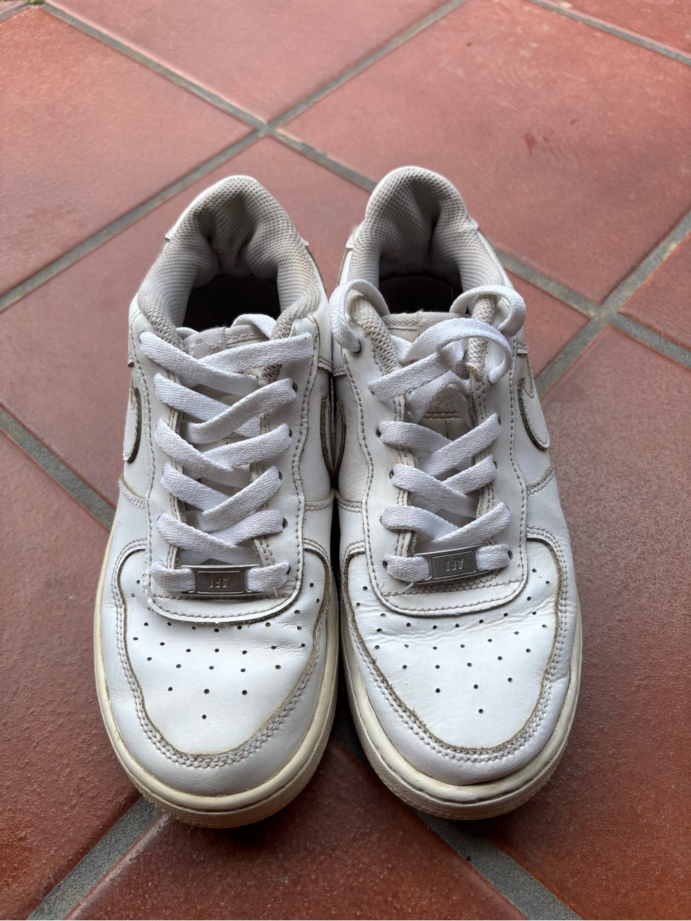 Nike AF1 White Kids Sneakers